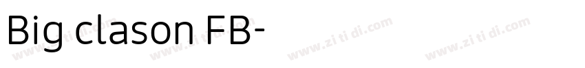 Big clason FB字体转换